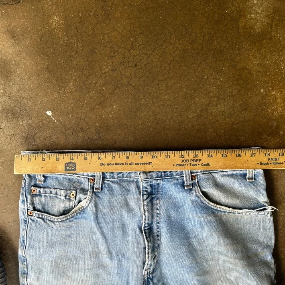 Levi's 550 Relaxed Fit Jeans Men 36x32 Light Wash Blue Good Vintage Denim